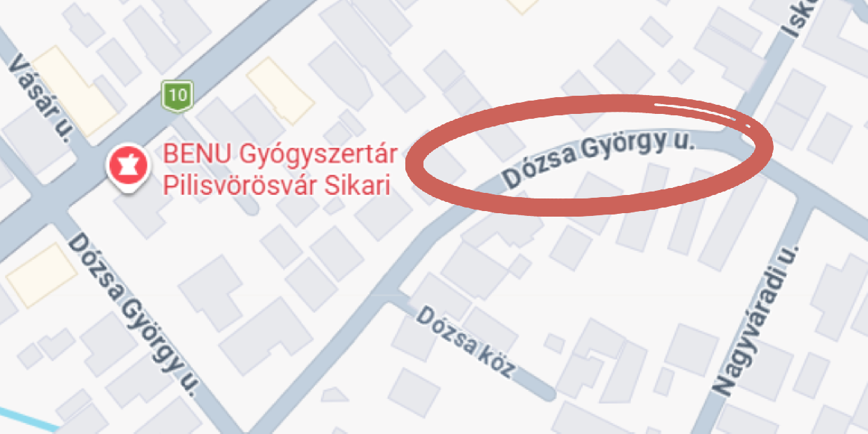 Forgalomkorlátozás a Dózsa György utcában