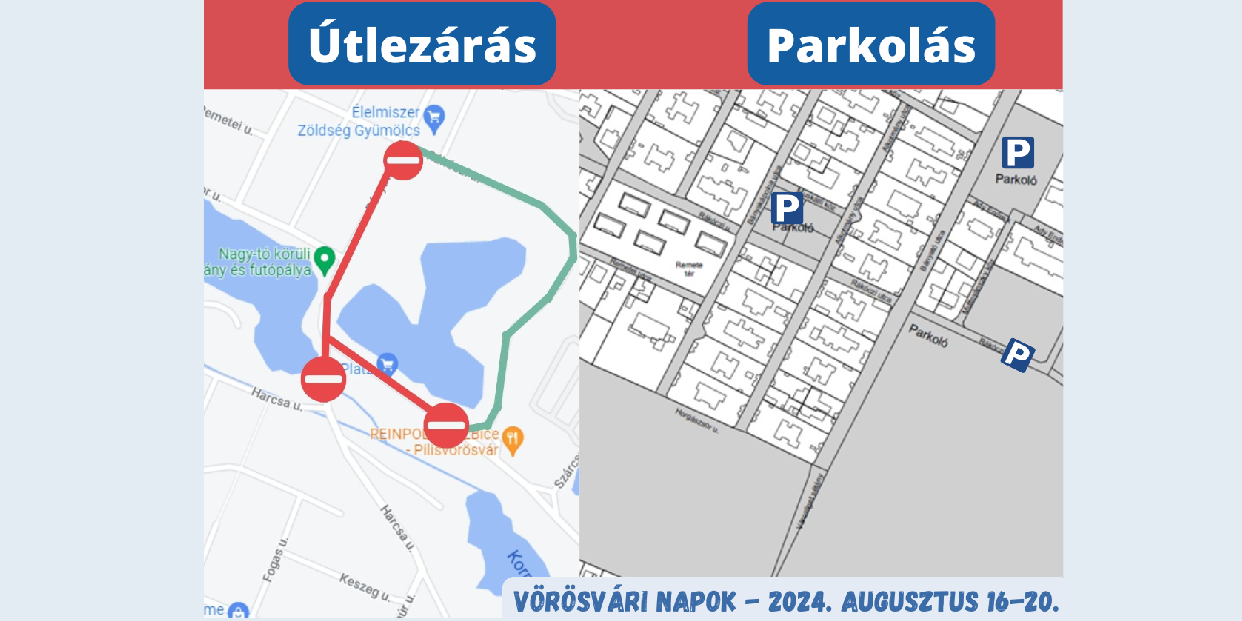 Forgalmirend változás és parkolás a Vörösvári Napok alatt