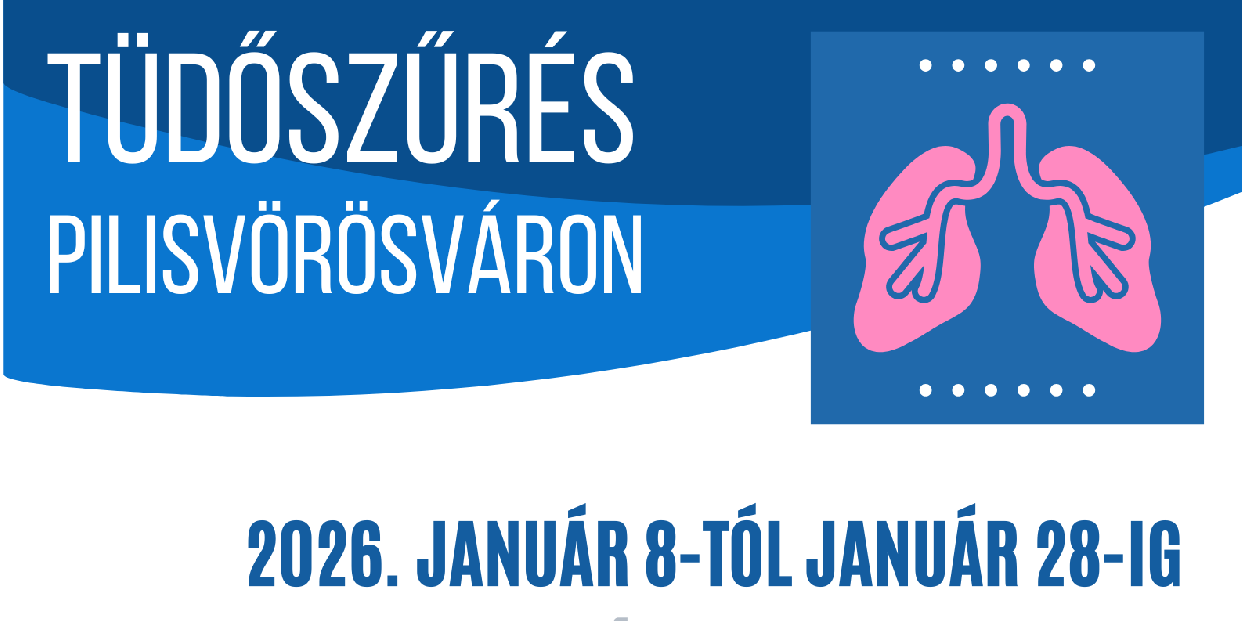 Tüdőszűrés lesz Pilisvörösváron – 2026. január 8. és január 28. között