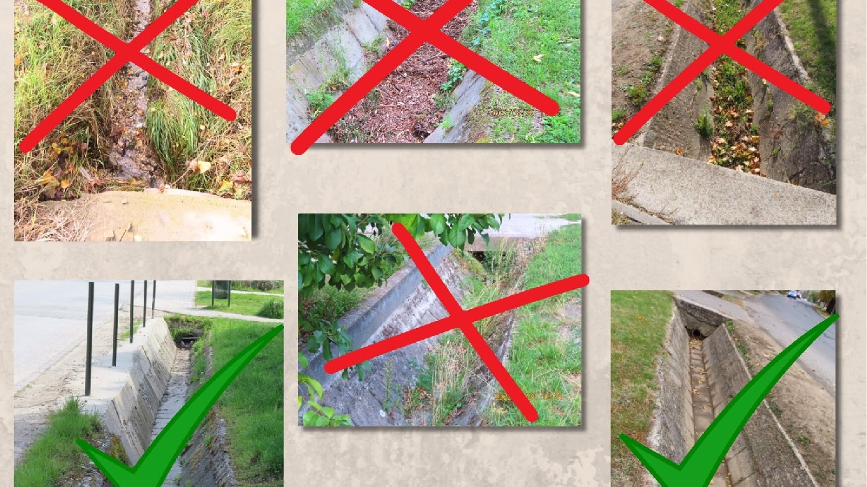 Tartsuk tisztán az ingatlanunk előtti árkokat