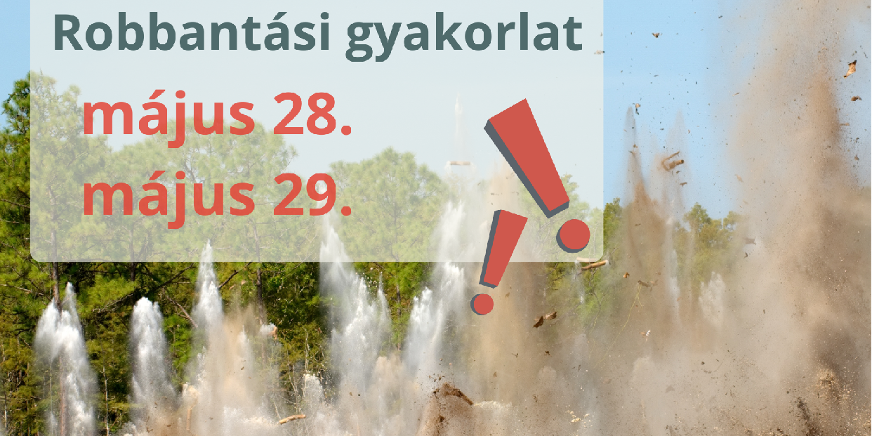 Robbantási gyakorlat
