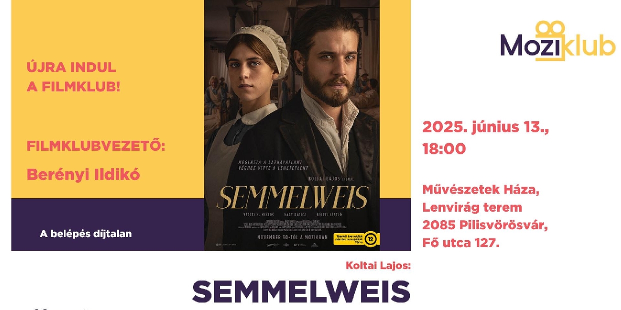 Visszatér a Filmklub Pilisvörösvárra!