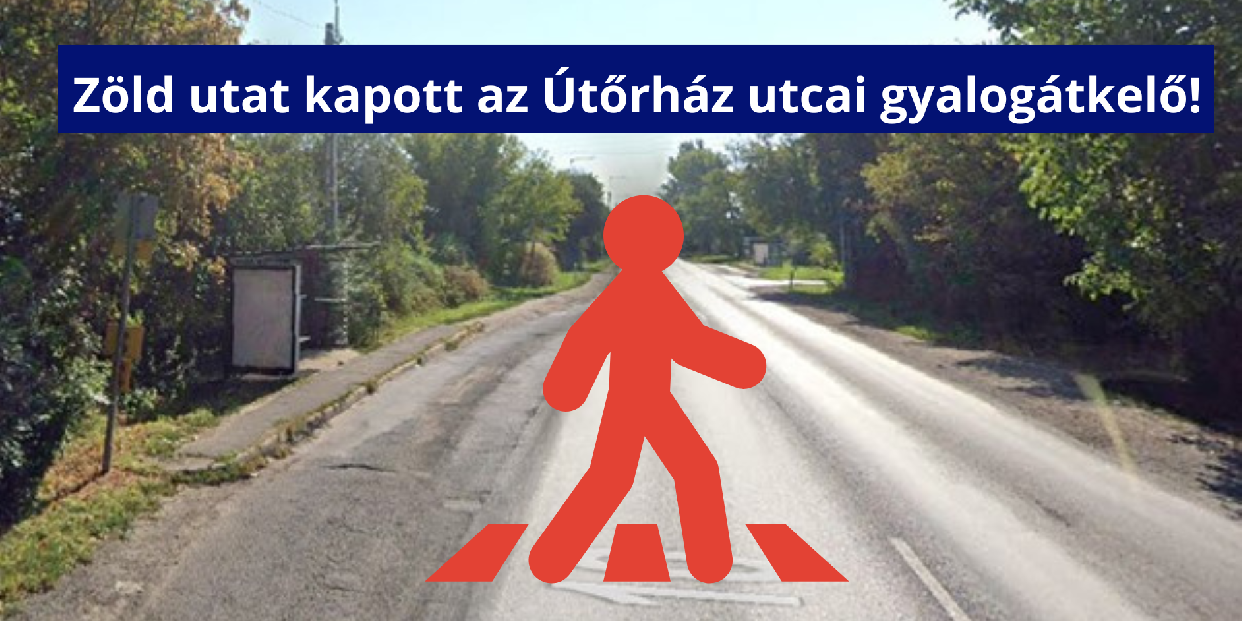 Fontos mérföldkőhöz érkezett a város: engedélyt kapott az Útőrház utcai gyalogátkelő terve