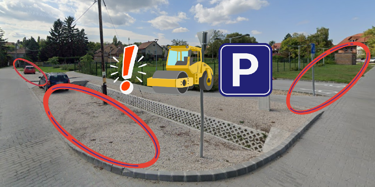 Térköves parkoló épül a Búcsú téren, új gyalogút készül az Attila utca és a Búcsú tér között