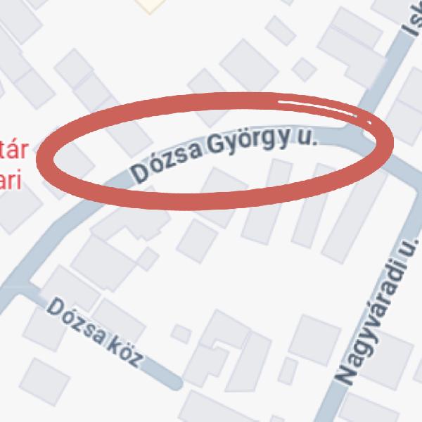 Forgalomkorlátozás a Dózsa György utcában