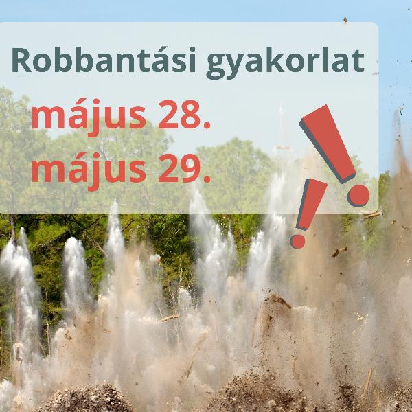 Robbantási gyakorlat