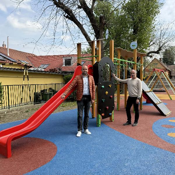Megújult a Széchenyi utcai óvoda udvara