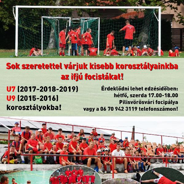 Foci mindenek felett – várják az új utánpótlás játékosokat