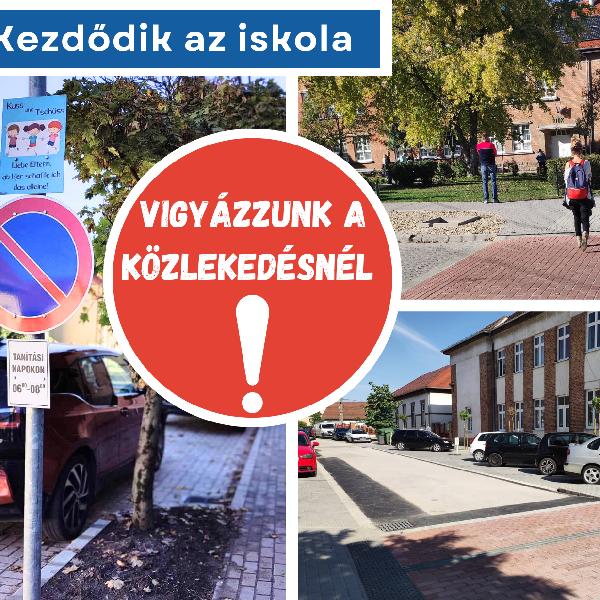 Hétfőn kezdődik az iskola, kérünk mindenkit, hogy fokozottan figyeljen a közlekedésnél!