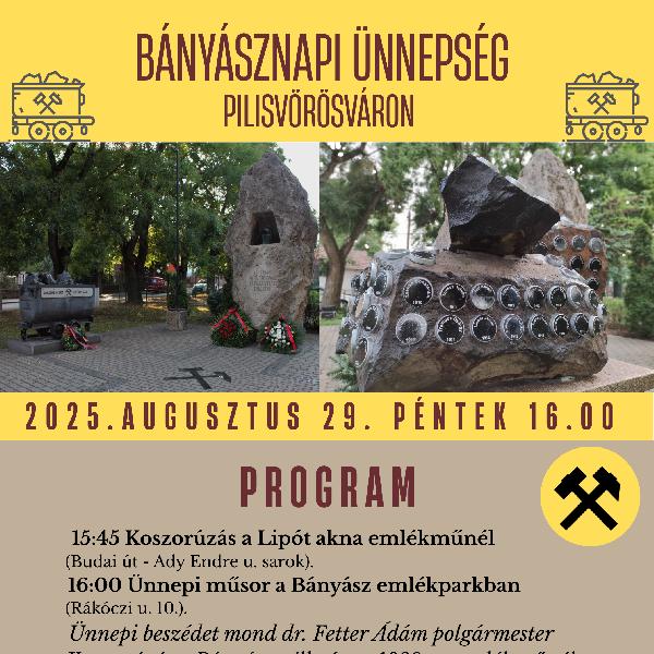 Bányásznapi ünnepség Pilisvörösváron 