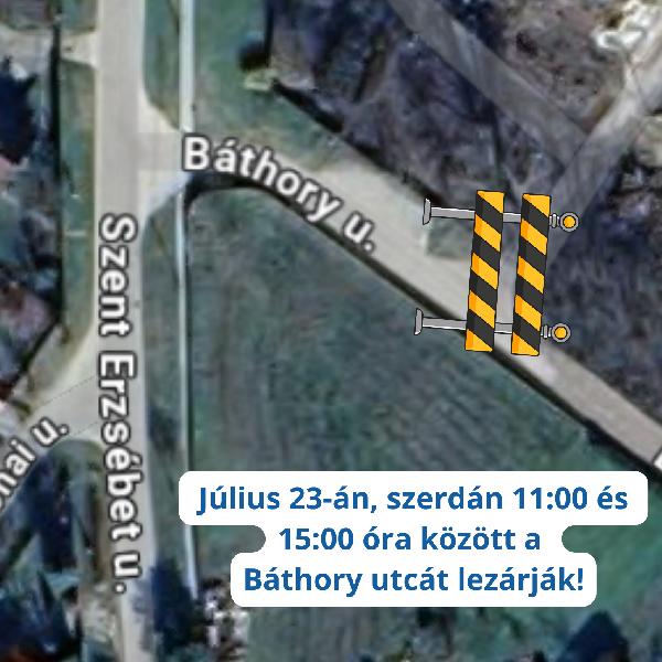Útlezárás a Báthory utcában – holnap, azaz szerdán